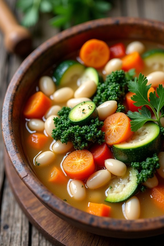 hearty vegetable bean soup