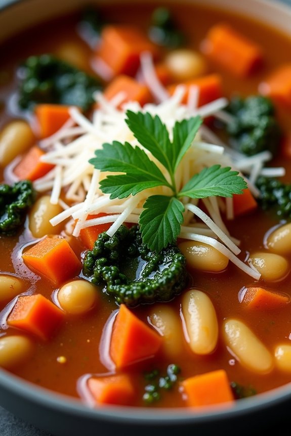 hearty vegetable packed soup