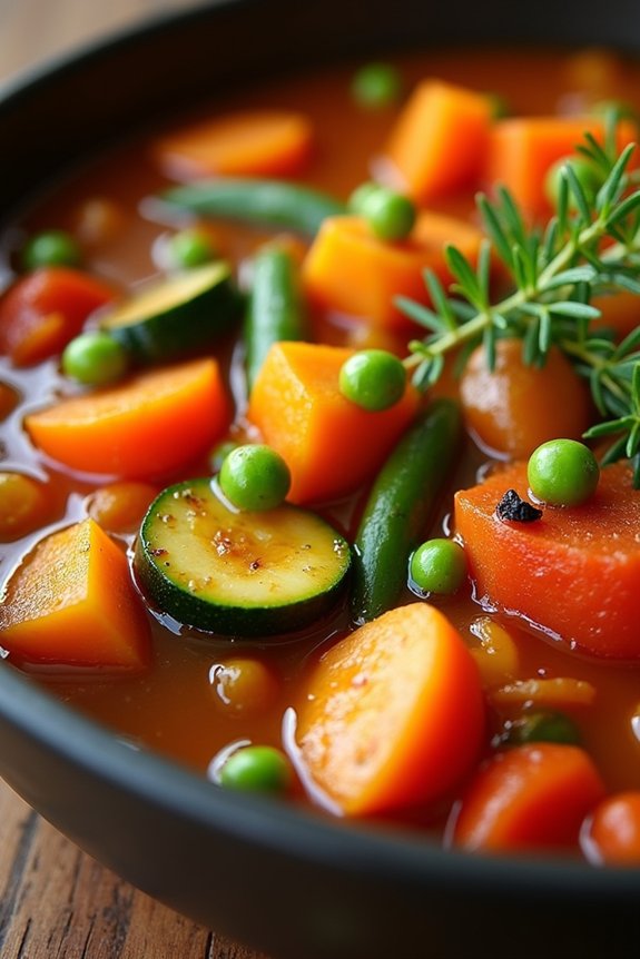 hearty vegetable sweet potato stew