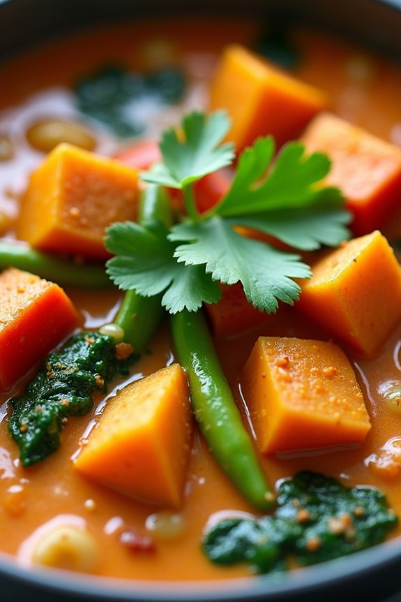 hearty vegetarian coconut stew