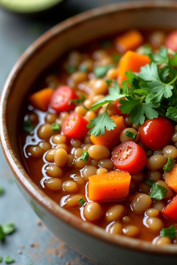 hearty vegetarian lentil stew