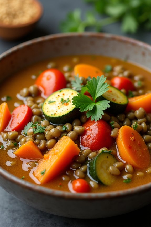 hearty vegetarian lentil stew