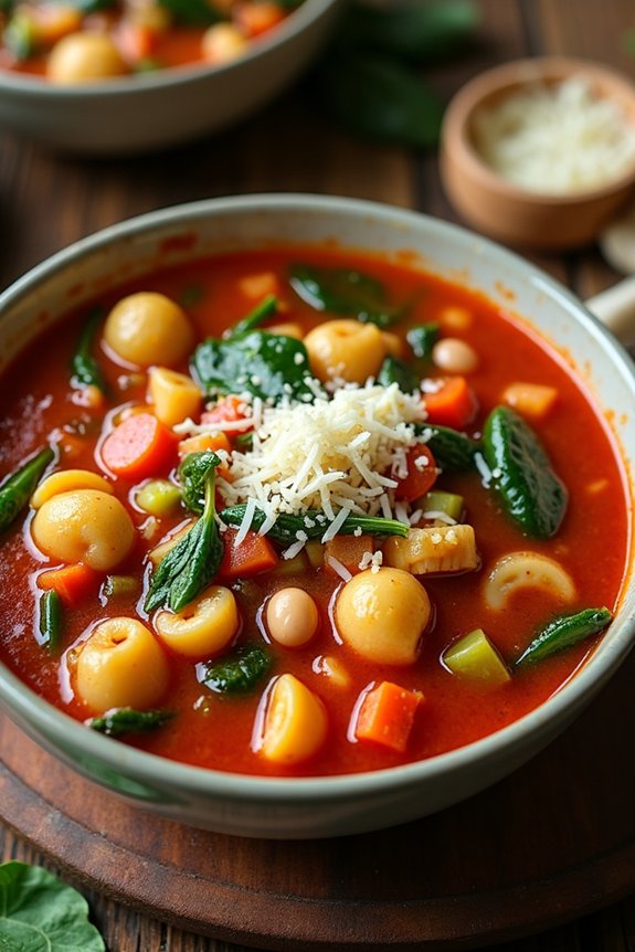 hearty vegetarian minestrone stew