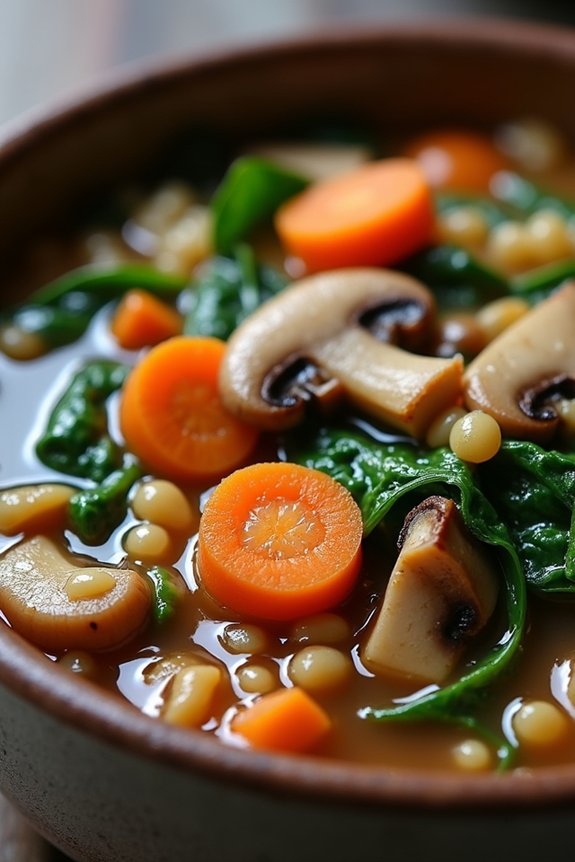 hearty vegetarian mushroom stew