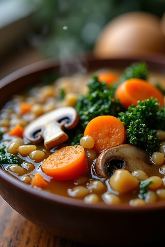 hearty vegetarian mushroom stew