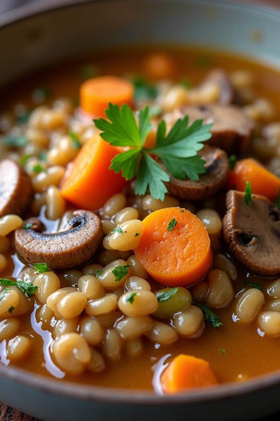 hearty vegetarian mushroom stew