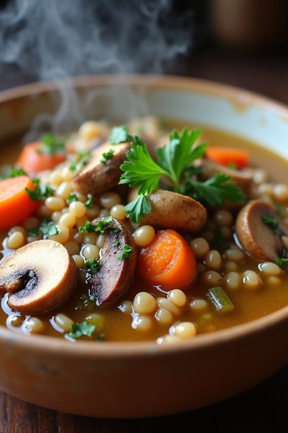 hearty vegetarian mushroom stew