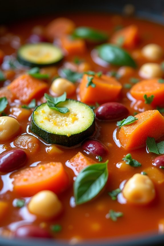 hearty vegetarian tomato stew