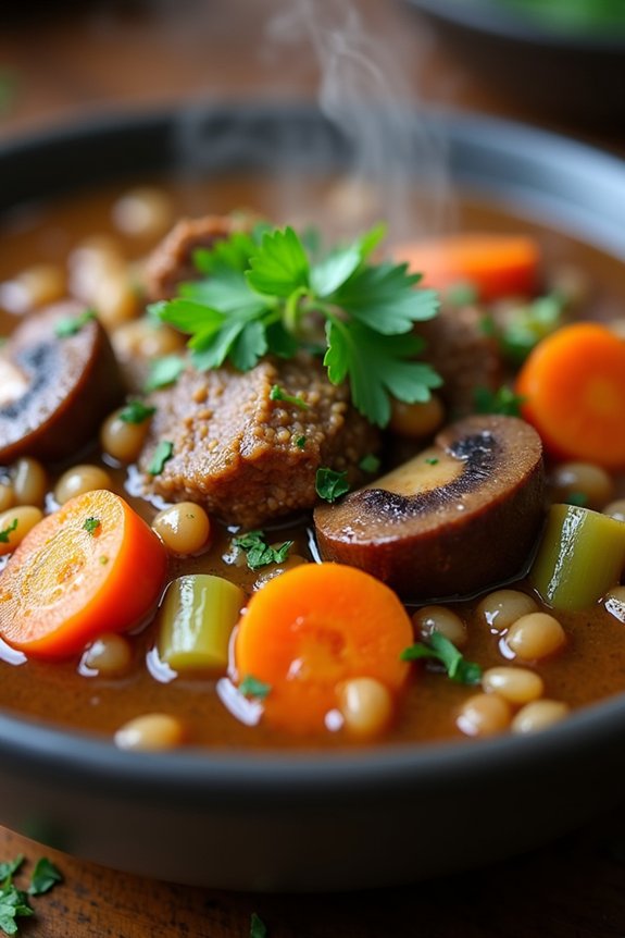 hearty venison barley stew