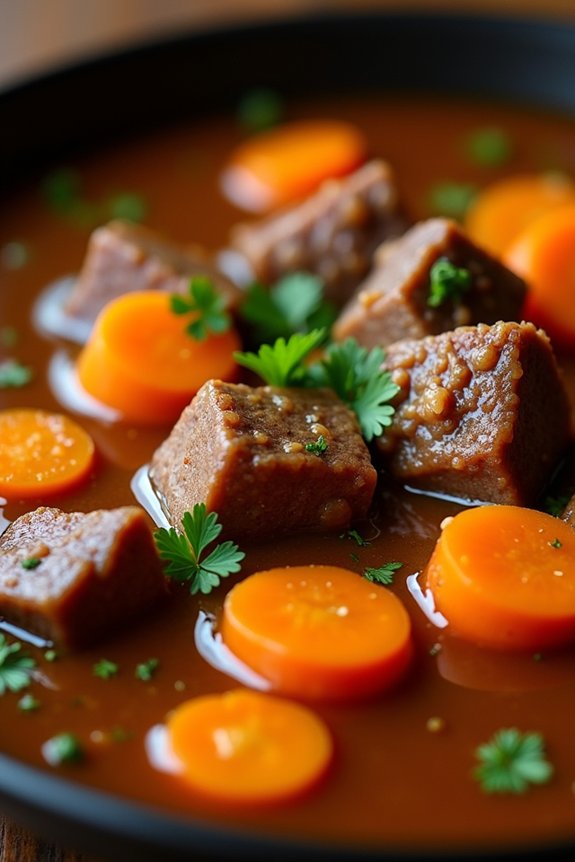 hearty venison carrot stew