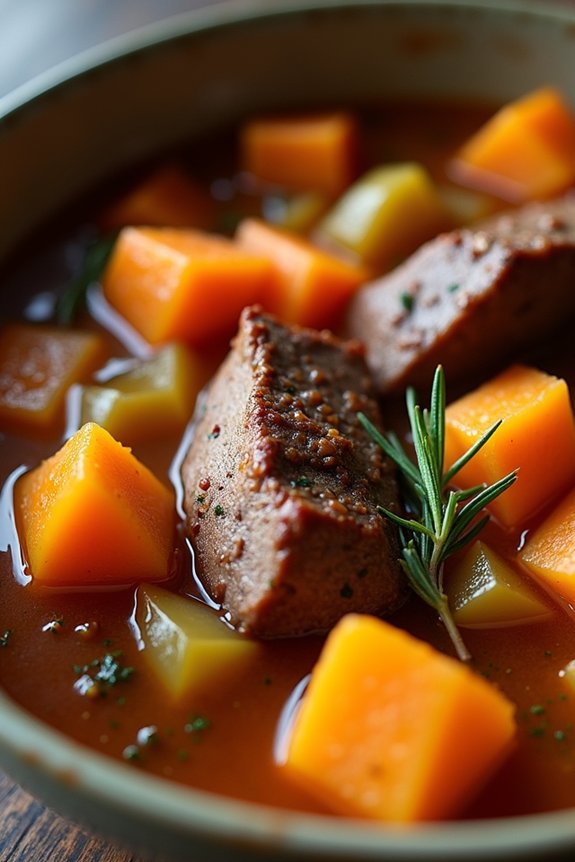 hearty venison sweet potato stew