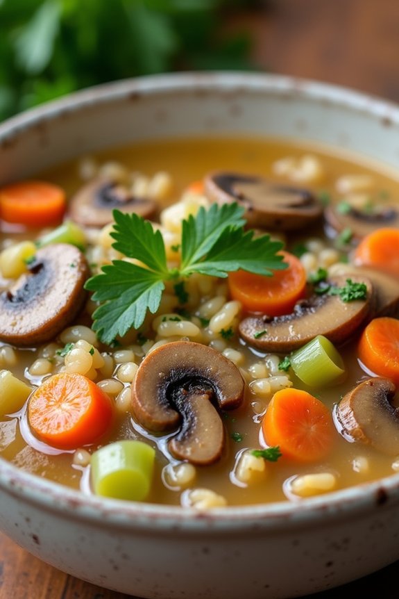 hearty wild rice soup