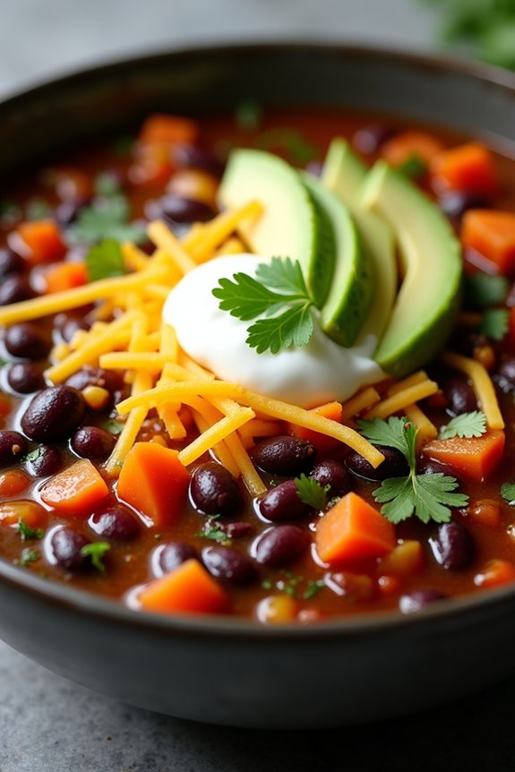 hearty zesty black bean soup