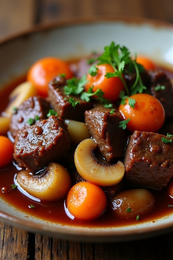 herb infused beef bourguignon recipe