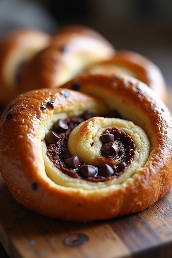 holiday chestnut chocolate brioche