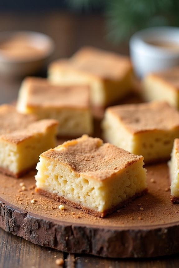 holiday eggnog dessert bars