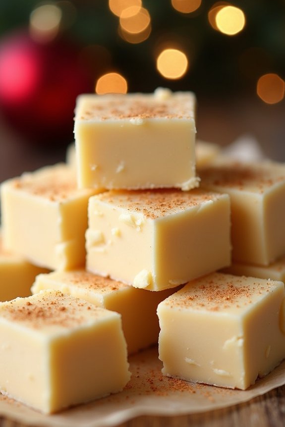 holiday eggnog fudge recipe