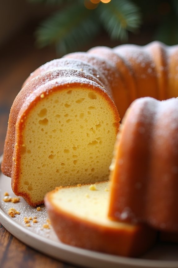 holiday eggnog pound cake