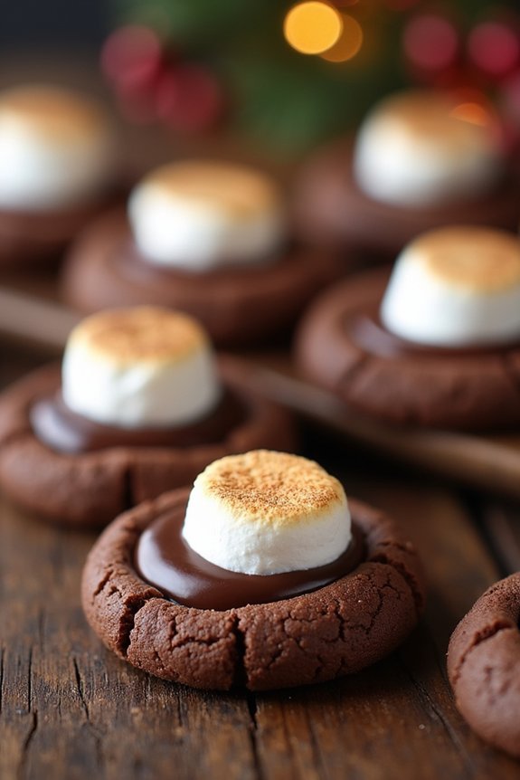 holiday hot cocoa cookies