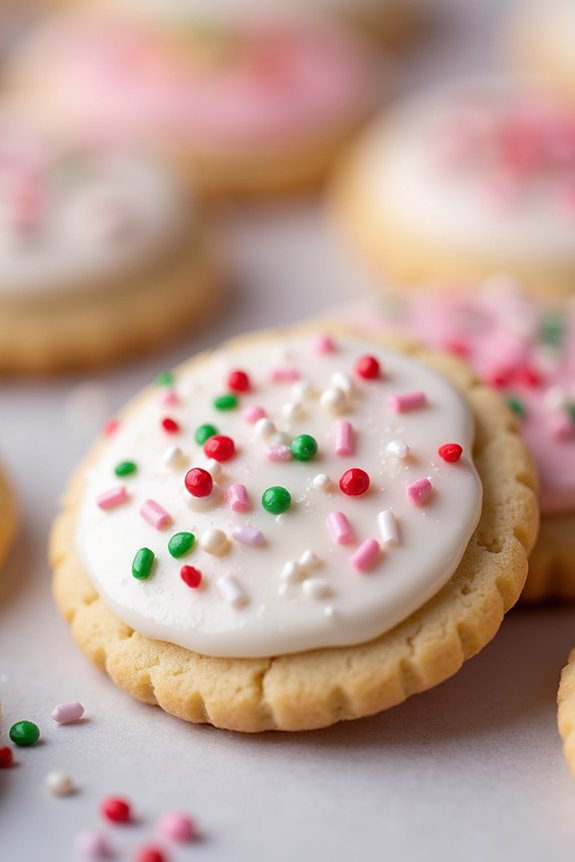 holiday iced sugar cookies