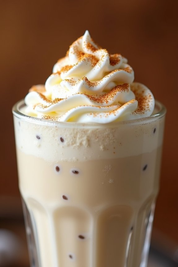 holiday nutmeg vanilla shake