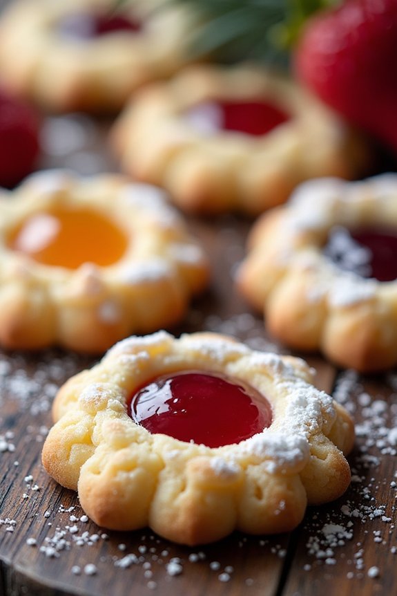 holiday thumbprint cookies recipe