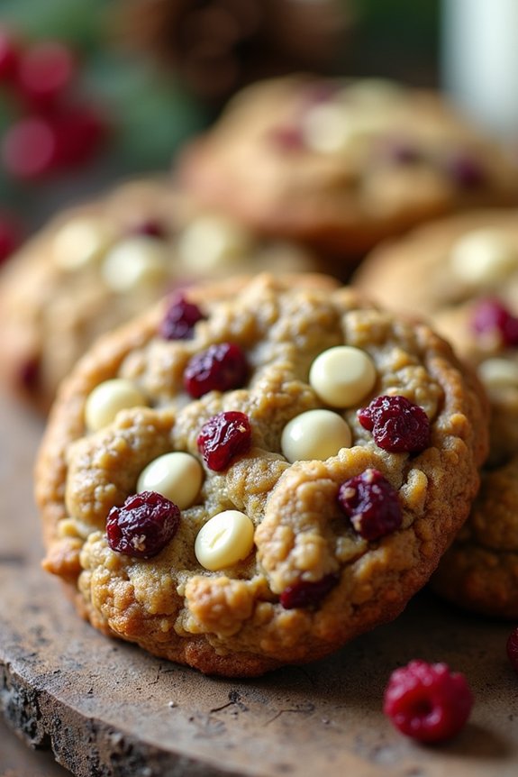 holiday white chocolate cookies