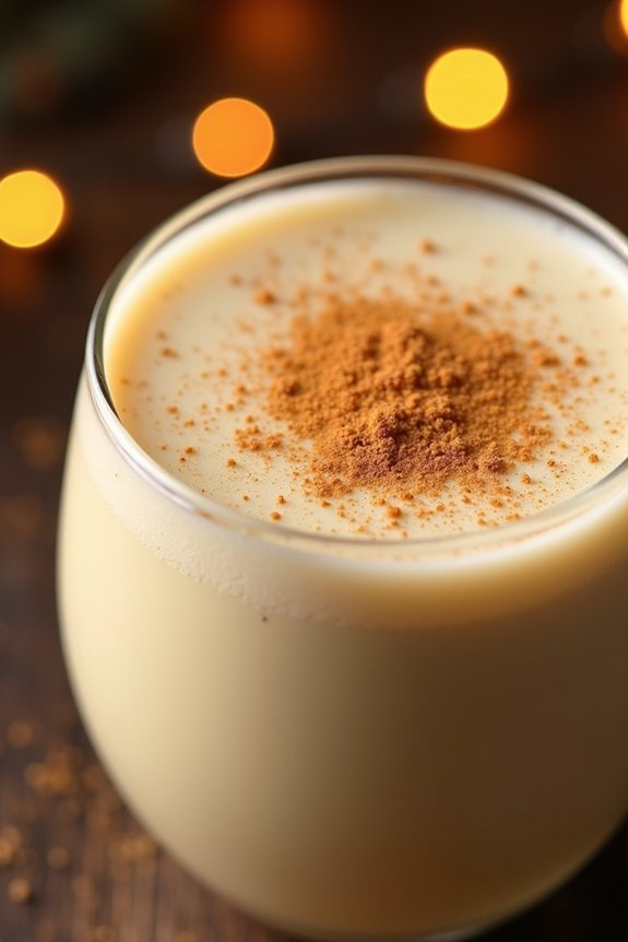 homemade creamy holiday eggnog