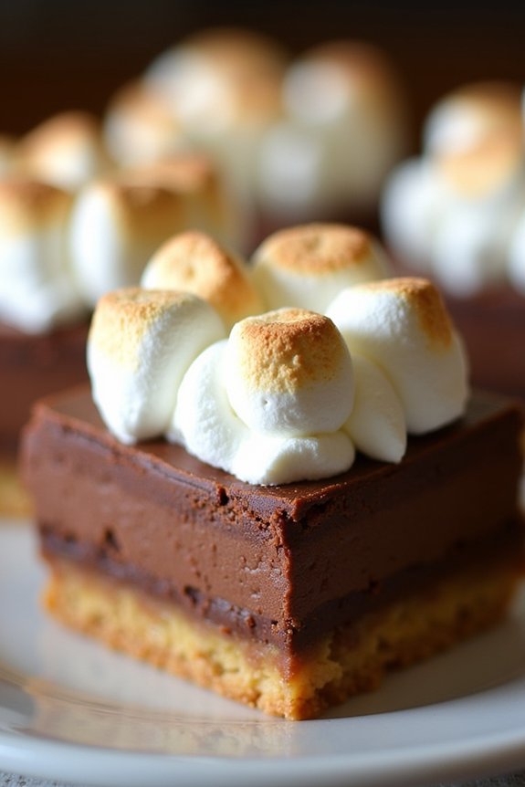 hot chocolate cheesecake bars