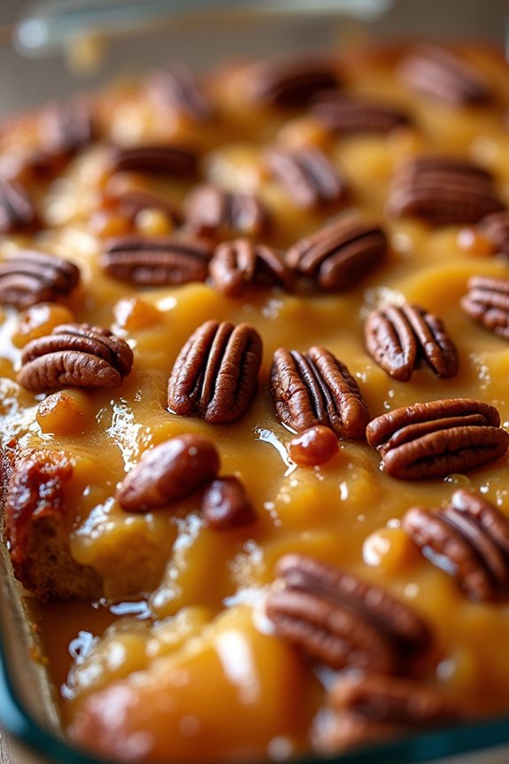 indulgent caramel pecan dessert