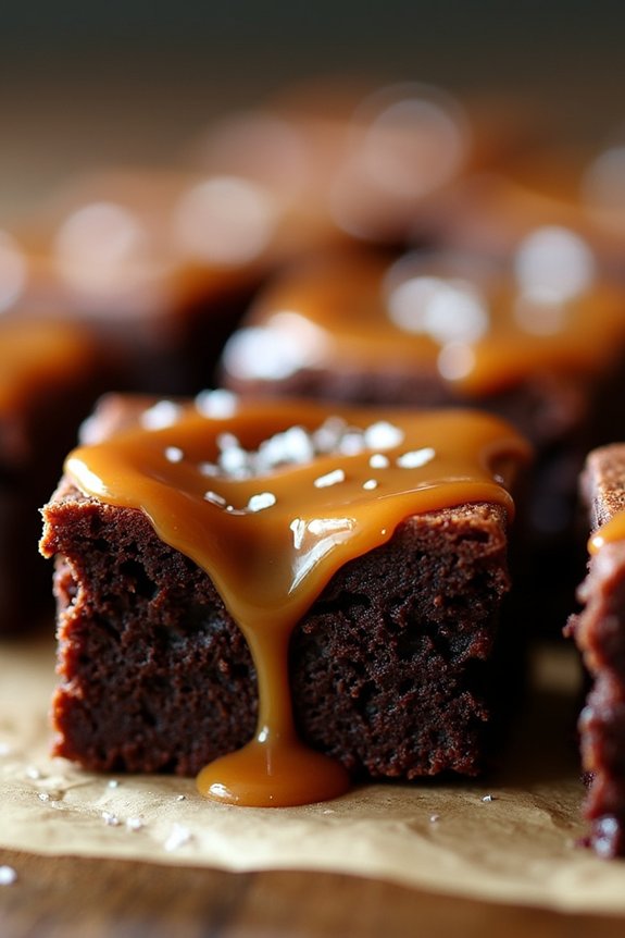 indulgent salted caramel brownies