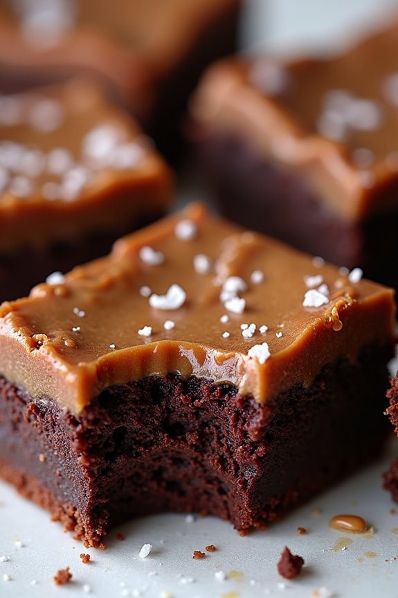 indulgent salted caramel brownies
