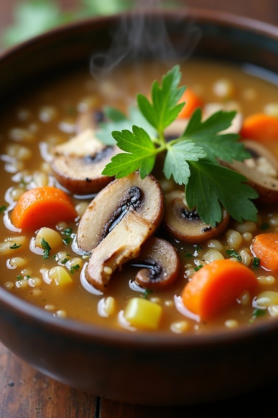 italian mushroom barley soup