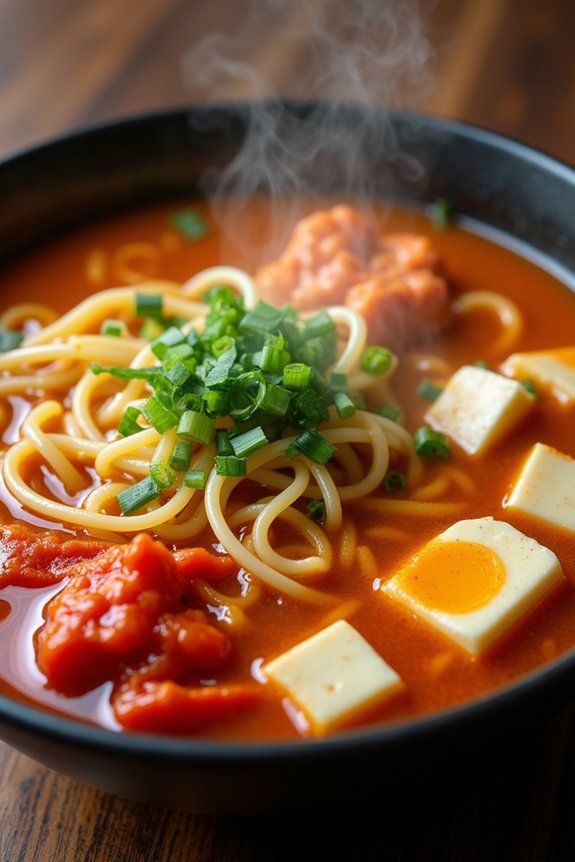 kimchi udon noodle soup