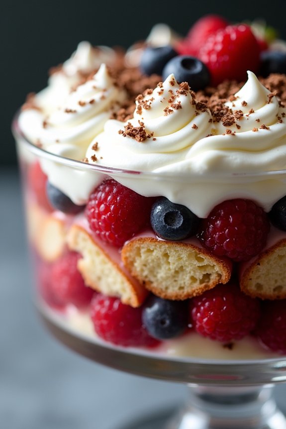 layered festive dessert trifle