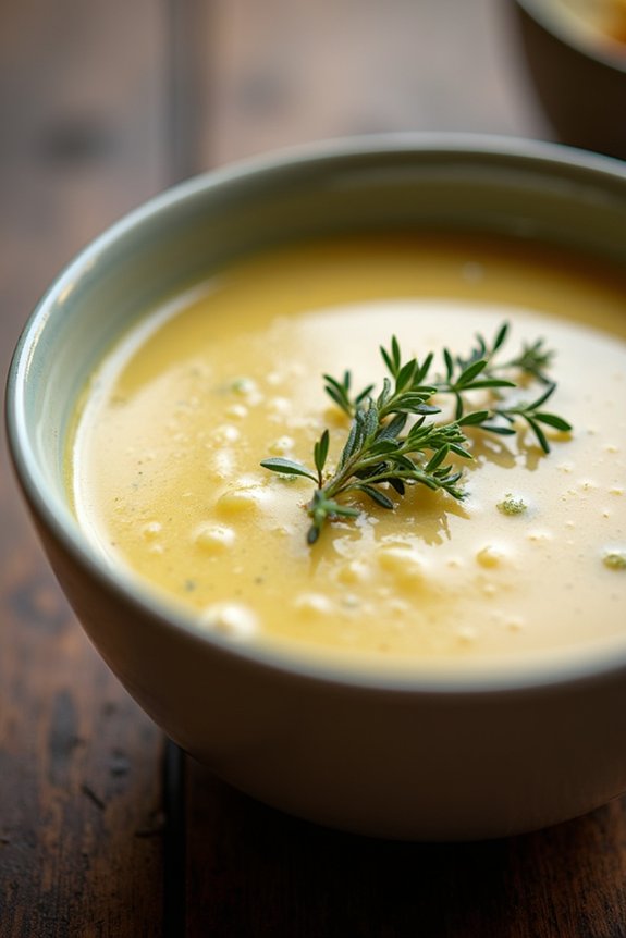 leek potato white wine soup