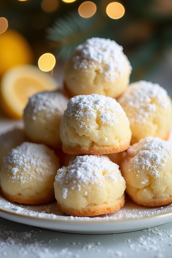 lemon cardamom holiday cookies