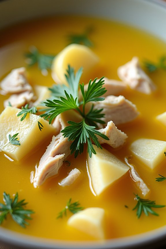 lemon chicken artichoke soup