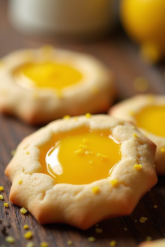 lemon cookies with curd