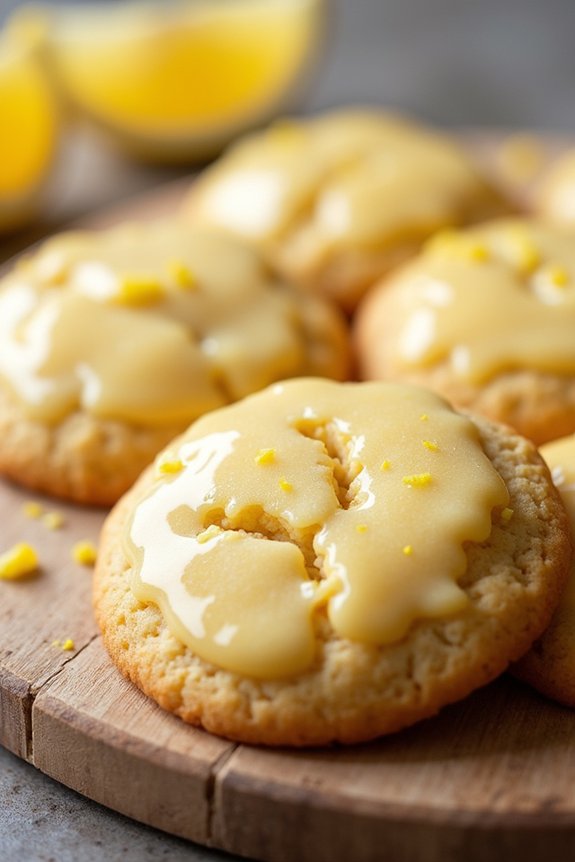 lemon cookies with glaze