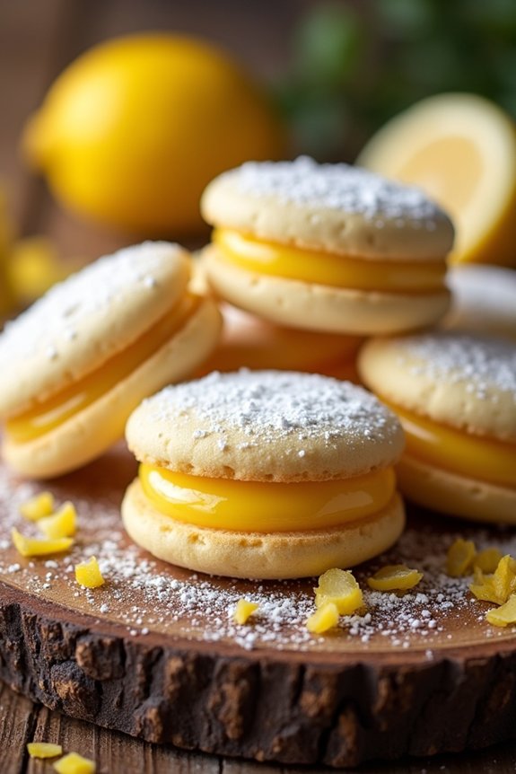 lemon curd cookie sandwiches