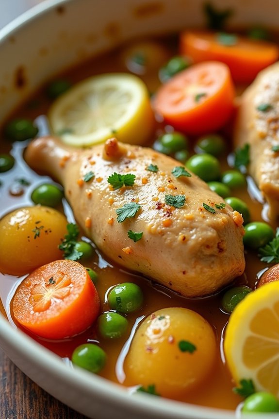 lemon herb chicken stew