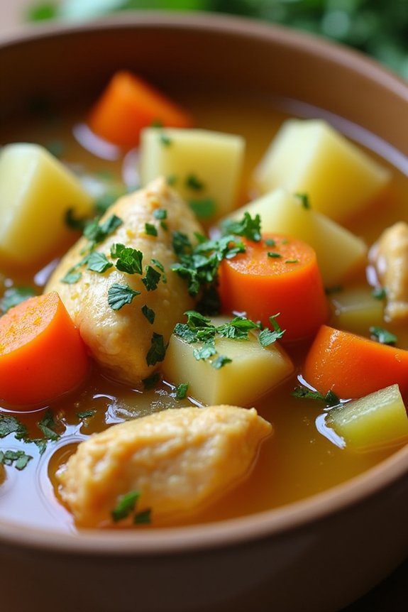 lemon herb chicken stew