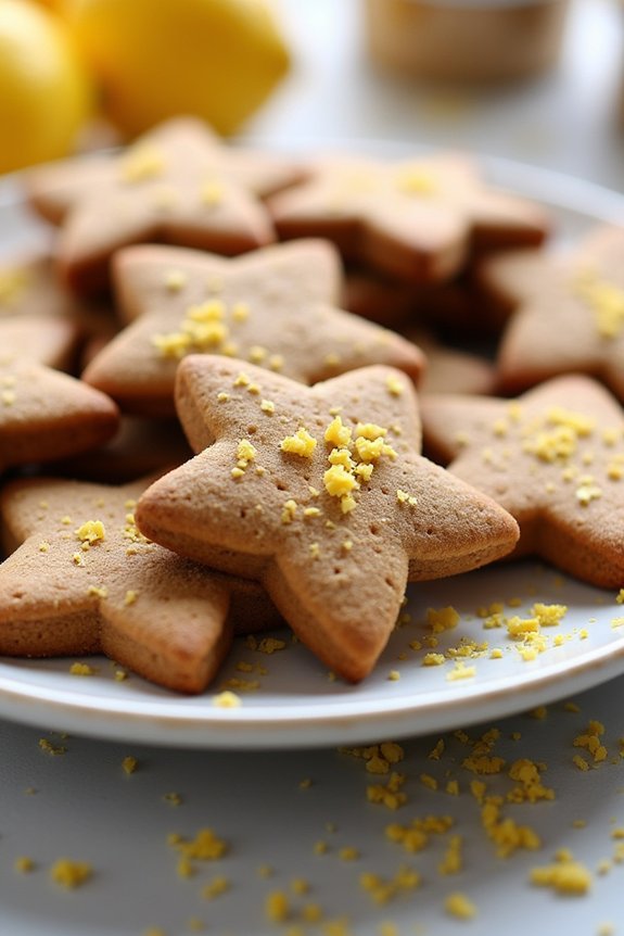 lemon infused gingerbread cookie recipe