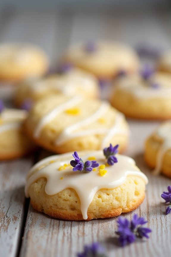 lemon lavender shortbread cookies