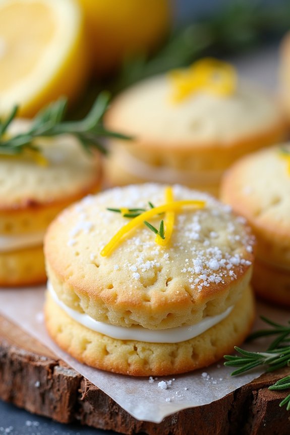 lemon rosemary holiday cookies
