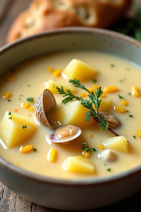 lemon thyme clam chowder recipe