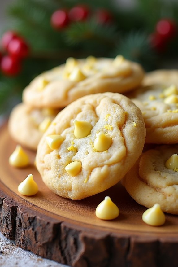 lemon white chocolate cookies