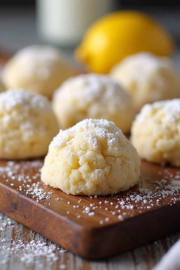 lemon zest snowball cookies