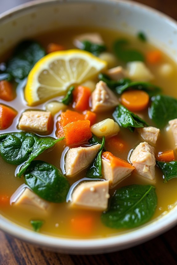 light and healthy chicken soup